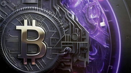 epa10533844 A graphic Bitcoin representation is displayed on a placard mounted in the main hall at the Bucharest Crypto Expo Europe 2023 in Bucharest, Romania, 20 March 2023. Crypto Expo Europe conference, held on 19-20 March in Bucharest, is one of the largest events in the blockchain industry, aiming on the crypto markets in Central and Eastern Europe and bringing together builders and top Web3 educators to boost a blockchain and fintech startup boom. The conference gather about 3,000 attendees and some 100 speakers, as well as 59 exhibitors from all around the world, as it aims to introduce investors to the world of blockchain technology and crypto-currency.  EPA/ROBERT GHEMENT